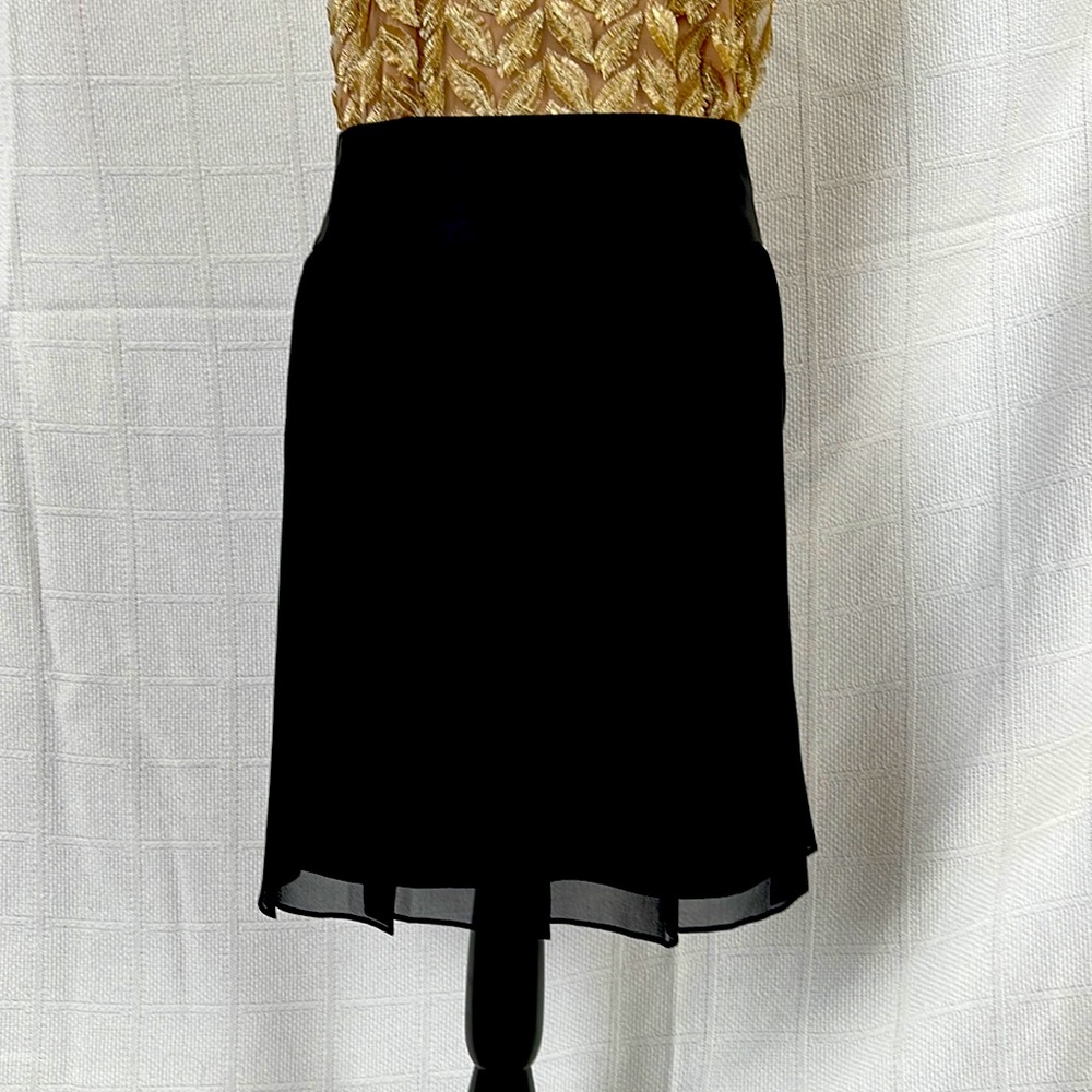 Banana Republic black silk pleated skirt, size 2P ( fits like regular size 2-4)